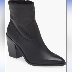 Steve Madden Elene Boot in Black Leather, Size: 10
